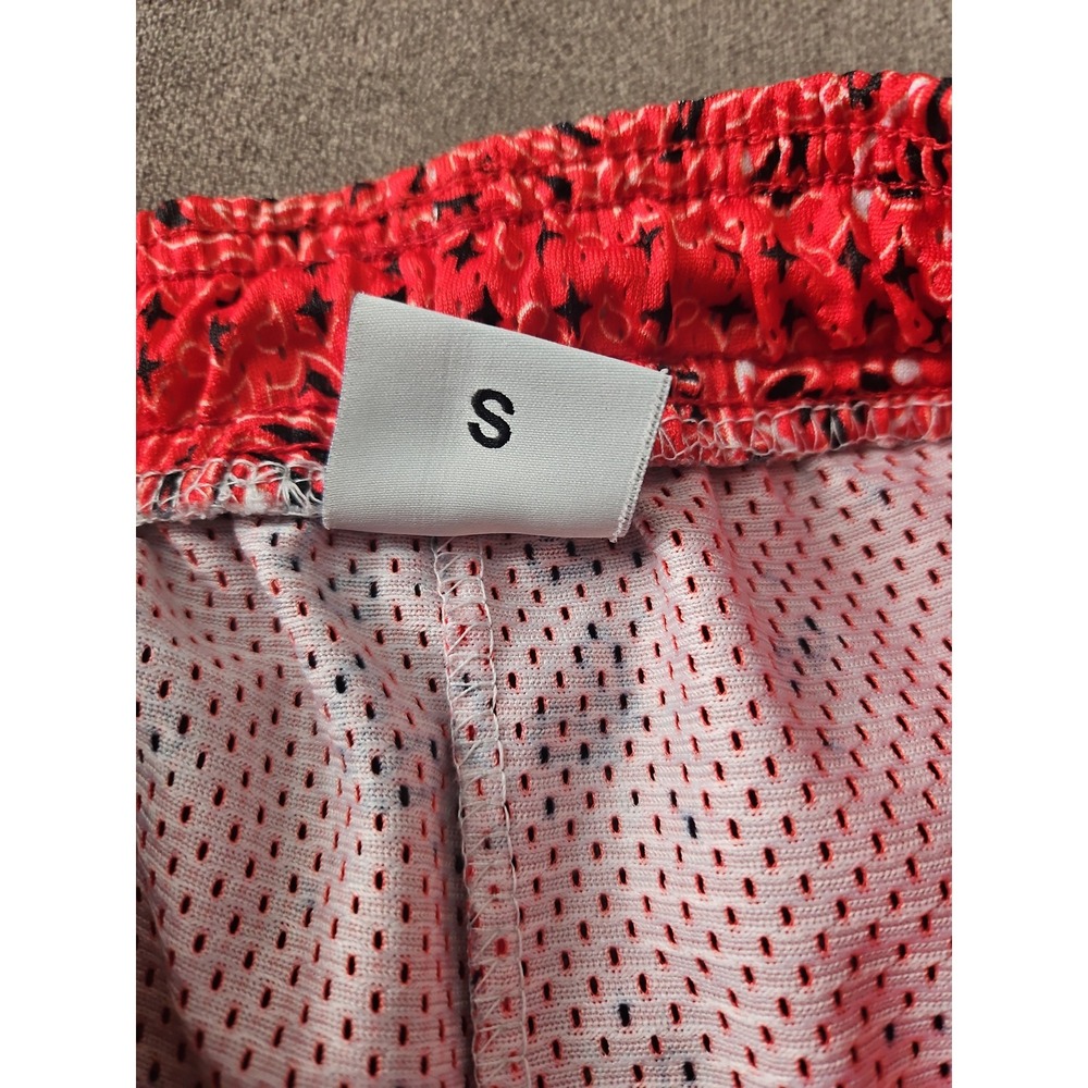 Bravest Studios Red Paisley Athletic Shorts - Picture 7 of 12